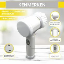 Lenga Elektrische Schoonmaakborstel - 5 In 1 Borstel - Oplaadbaar - Wasborstel - Schoonmaakmiddelen - Schrobborstels 10 Lenga Elektrische Schoonmaakborstel - 5 In 1 Borstel - Oplaadbaar - Wasborstel - Schoonmaakmiddelen - Schrobborstels -SolisVac Plus Shop 550x550 612