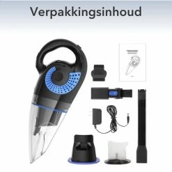 MooSoo Kruimeldief Snoerloos - Handstofzuiger - Kruimelzuiger - Nat & Droog - Sterke Zuigkracht - 8500PA - Longlife Filter - Black Friday -SolisVac Plus Shop 550x550 620