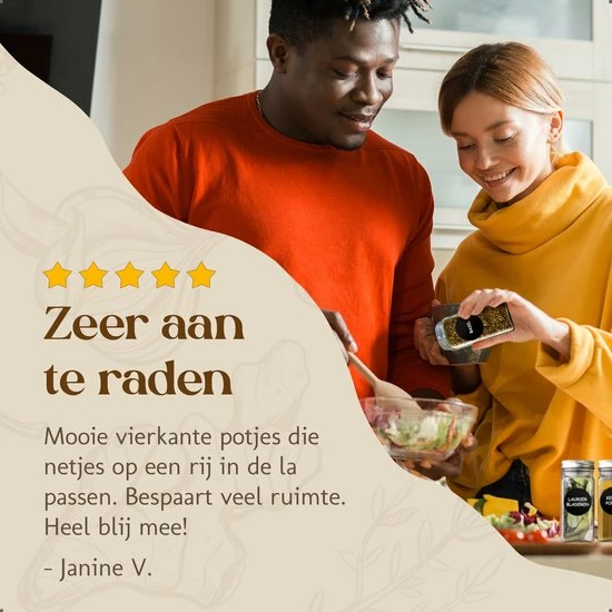 Comforder 24 Glazen Kruidenpotjes Met Strooideksel - Vierkante Kruidenstrooier - Complete Set Met Stickers, Trechter, Stift En Borstel 4 Comforder 24 Glazen Kruidenpotjes Met Strooideksel - Vierkante Kruidenstrooier - Complete Set Met Stickers, Trechter, Stift En Borstel - Afbeelding 4