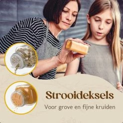 Comforder 24 Glazen Kruidenpotjes Met Strooideksel - Vierkante Kruidenstrooier - Complete Set Met Stickers, Trechter, Stift En Borstel 16 Comforder 24 Glazen Kruidenpotjes Met Strooideksel - Vierkante Kruidenstrooier - Complete Set Met Stickers, Trechter, Stift En Borstel -SolisVac Plus Shop 550x550 642