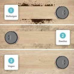 CleanDays Robotstofzuiger Met Dweilfunctie - Dweilrobot - Robot Stofzuiger - Stofzuiger Robot - Incl. Nederlandse Instructievideo -SolisVac Plus Shop 550x550 649