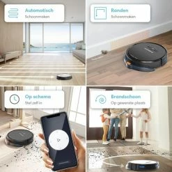 CleanDays Robotstofzuiger Met Dweilfunctie - Dweilrobot - Robot Stofzuiger - Stofzuiger Robot - Incl. Nederlandse Instructievideo -SolisVac Plus Shop 550x550 656