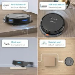 CleanDays Robotstofzuiger Met Dweilfunctie - Dweilrobot - Robot Stofzuiger - Stofzuiger Robot - Incl. Nederlandse Instructievideo -SolisVac Plus Shop 550x550 657