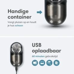 Lifeproducts Oplaadbare Pluizenverwijderaar - Elektrische Kledingontpluizer Met Antistatische Pluizenborstel - Oplaadbaar - Pluizendief Inclusief 3 Extra Mesjes - Zwart 13 Lifeproducts Oplaadbare Pluizenverwijderaar - Elektrische Kledingontpluizer Met Antistatische Pluizenborstel - Oplaadbaar - Pluizendief Inclusief 3 Extra Mesjes - Zwart -SolisVac Plus Shop 550x550 702