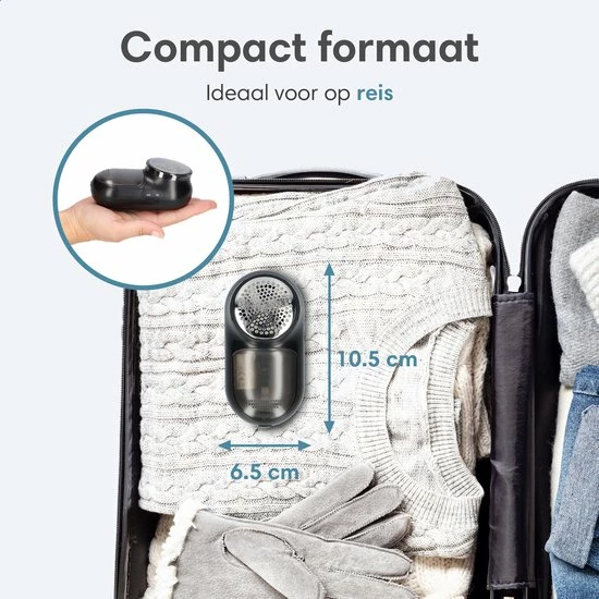 Lifeproducts Oplaadbare Pluizenverwijderaar - Elektrische Kledingontpluizer Met Antistatische Pluizenborstel - Oplaadbaar - Pluizendief Inclusief 3 Extra Mesjes - Zwart 5 Lifeproducts Oplaadbare Pluizenverwijderaar - Elektrische Kledingontpluizer Met Antistatische Pluizenborstel - Oplaadbaar - Pluizendief Inclusief 3 Extra Mesjes - Zwart - Afbeelding 5