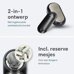 Lifeproducts Oplaadbare Pluizenverwijderaar - Elektrische Kledingontpluizer Met Antistatische Pluizenborstel - Oplaadbaar - Pluizendief Inclusief 3 Extra Mesjes - Zwart 15 Lifeproducts Oplaadbare Pluizenverwijderaar - Elektrische Kledingontpluizer Met Antistatische Pluizenborstel - Oplaadbaar - Pluizendief Inclusief 3 Extra Mesjes - Zwart -SolisVac Plus Shop 550x550 704