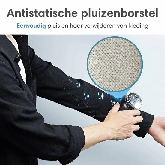 Lifeproducts Oplaadbare Pluizenverwijderaar - Elektrische Kledingontpluizer Met Antistatische Pluizenborstel - Oplaadbaar - Pluizendief Inclusief 3 Extra Mesjes - Zwart 7 Lifeproducts Oplaadbare Pluizenverwijderaar - Elektrische Kledingontpluizer Met Antistatische Pluizenborstel - Oplaadbaar - Pluizendief Inclusief 3 Extra Mesjes - Zwart - Afbeelding 7