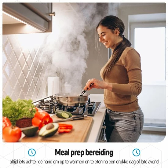 Meal Prep Bakjes - 10 Stuks - 3 Compartimenten - Lunchbox - Diepvriesbakjes - Vershoudbakjes - Plastic Bakjes Met Deksel - Magnetron Bakjes Met Deksel - Meal Prep - Vershouddoos - 1L - BPA Vrij – Fitcrafters 7 Meal Prep Bakjes - 10 Stuks - 3 Compartimenten - Lunchbox - Diepvriesbakjes - Vershoudbakjes - Plastic Bakjes Met Deksel - Magnetron Bakjes Met Deksel - Meal Prep - Vershouddoos - 1L - BPA Vrij – Fitcrafters - Afbeelding 7