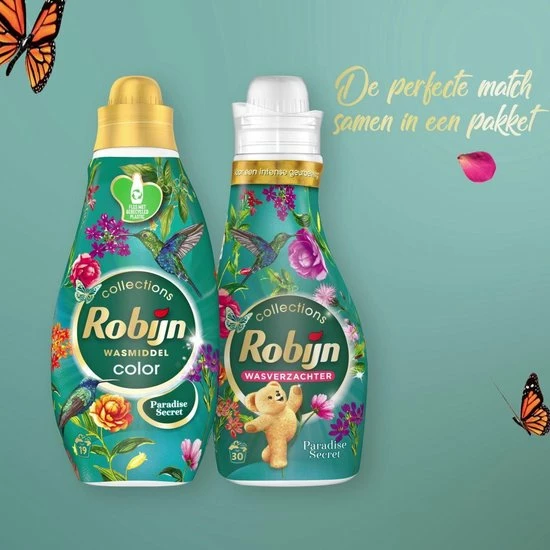 Robijn Paradise Secret Wasmiddel En Wasverzachter - 57 Wasbeurten - Voordeelverpakking 2 Robijn Paradise Secret Wasmiddel En Wasverzachter - 57 Wasbeurten - Voordeelverpakking - Afbeelding 2