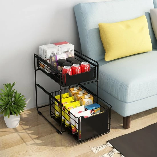 BROËL Organizer – Ladekast - Opbergrek - Aanrecht Organiser – Keuken Organizers - Ladeblok - Kast Organizer - Organizer Lade - Zwart - Ladesysteem - Gootsteen Organizer - Gootsteenkast Organizer - Keukenrek - Tweelaags – Metaal – Antislip 3 BROËL Organizer – Ladekast - Opbergrek - Aanrecht Organiser – Keuken Organizers - Ladeblok - Kast Organizer - Organizer Lade - Zwart - Ladesysteem - Gootsteen Organizer - Gootsteenkast Organizer - Keukenrek - Tweelaags – Metaal – Antislip - Afbeelding 3