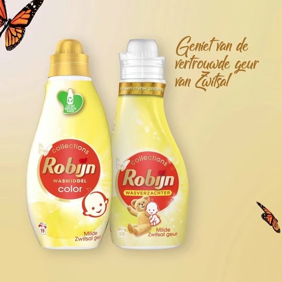 Robijn Perfect Match Zwitsal Wasmiddel En Wasverzachter Pakket - 5 Stuks - Voordeelverpakking 2 Robijn Perfect Match Zwitsal Wasmiddel En Wasverzachter Pakket - 5 Stuks - Voordeelverpakking - Afbeelding 2