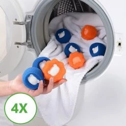 De Blaffende Kat Wasdrogerbollen - Droger Ballen - Huisdier Haarverwijderaar - 4 Wasbollen Voor Wasmachine En Droger -SolisVac Plus Shop 550x550 794