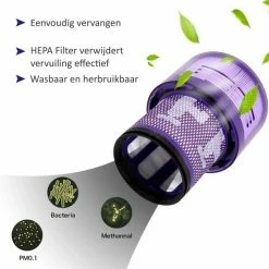 Europefans 3x HEPA Filter Compatible Met Dyson V11/V15 Stofzuiger Motor Wasbaar Absolute Pro Total Clean Torque Drive Animal Parquet SV14 970013-02 9 Europefans 3x HEPA Filter Compatible Met Dyson V11/V15 Stofzuiger Motor Wasbaar Absolute Pro Total Clean Torque Drive Animal Parquet SV14 970013-02 -SolisVac Plus Shop 550x550 813