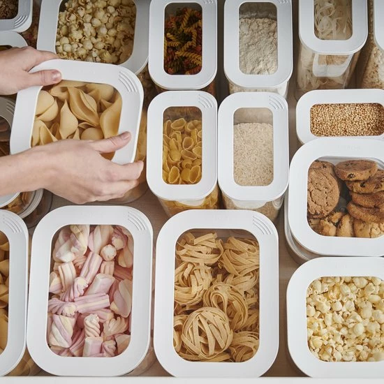 Mepal – Starterset Bewaardoos Modula – 7-delig – Wit – Bewaardozen Voedsel – Voorraaddozen - Stapelbaar 6 Mepal – Starterset Bewaardoos Modula – 7-delig – Wit – Bewaardozen Voedsel – Voorraaddozen - Stapelbaar - Afbeelding 6