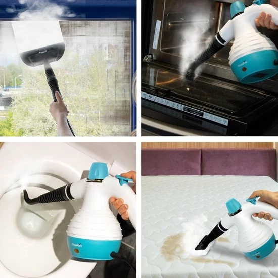 Cleanrite Compact Multipurpose Stoom Reiniger - 10-delige Set - Schoonmaakapparaat - Alles-in-één Handstoomreiniger 6 Cleanrite Compact Multipurpose Stoom Reiniger - 10-delige Set - Schoonmaakapparaat - Alles-in-één Handstoomreiniger - Afbeelding 6