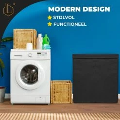 LIVILO - Wasmand – 3 Vakken Met Deksel – Opvouwbaar – 120 Liter – Met 3 Uitneembare Waszakken – Stoffen Wasmand – Zwart 7 LIVILO - Wasmand – 3 Vakken Met Deksel – Opvouwbaar – 120 Liter – Met 3 Uitneembare Waszakken – Stoffen Wasmand – Zwart -SolisVac Plus Shop 550x550 840