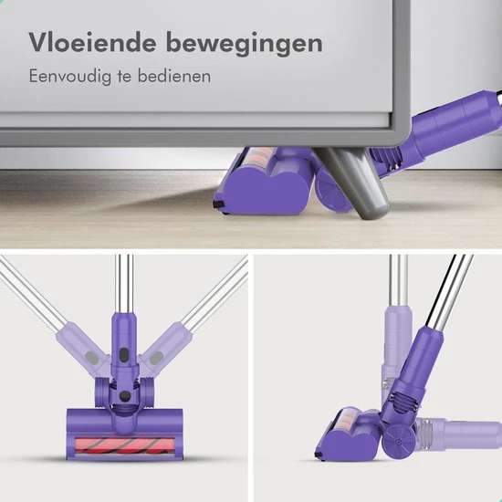 Motionflow Steelstofzuiger Draadloos Zonder Zak - 6 Delige Set - 200 Watt - Uitwasbaar Filter - Ophangsysteem 2 Motionflow Steelstofzuiger Draadloos Zonder Zak - 6 Delige Set - 200 Watt - Uitwasbaar Filter - Ophangsysteem - Afbeelding 2