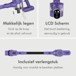 Motionflow Steelstofzuiger Draadloos Zonder Zak - 6 Delige Set - 200 Watt - Uitwasbaar Filter - Ophangsysteem 15 Motionflow Steelstofzuiger Draadloos Zonder Zak - 6 Delige Set - 200 Watt - Uitwasbaar Filter - Ophangsysteem -SolisVac Plus Shop 550x550 843