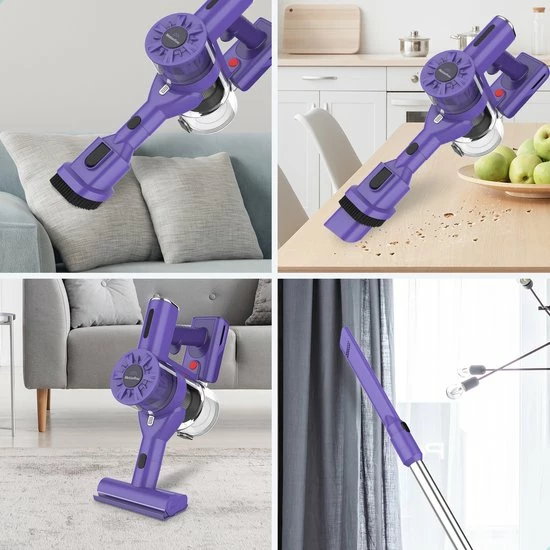 Motionflow Steelstofzuiger Draadloos Zonder Zak - 6 Delige Set - 200 Watt - Uitwasbaar Filter - Ophangsysteem 11 Motionflow Steelstofzuiger Draadloos Zonder Zak - 6 Delige Set - 200 Watt - Uitwasbaar Filter - Ophangsysteem - Afbeelding 11