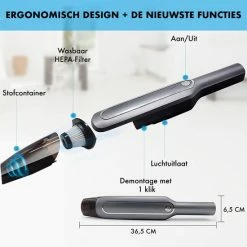 DynaBright Kruimeldief - Nat En Droog - Stofzuiger Zonder Zak - 6000PA - Vacuum Cleaner - USB Oplaadbaar - Kruimeldief Snoerloos - Stofzuiger - Met Stofzuigermond - Draadloos 14 DynaBright Kruimeldief - Nat En Droog - Stofzuiger Zonder Zak - 6000PA - Vacuum Cleaner - USB Oplaadbaar - Kruimeldief Snoerloos - Stofzuiger - Met Stofzuigermond - Draadloos -SolisVac Plus Shop 550x550 861
