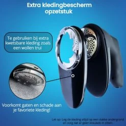 Beepro® Elektrische Pluizenverwijderaar - Ontpluizer - Draadloos En Oplaadbaar - Zwart 21 Beepro® Elektrische Pluizenverwijderaar - Ontpluizer - Draadloos En Oplaadbaar - Zwart -SolisVac Plus Shop 550x550 897