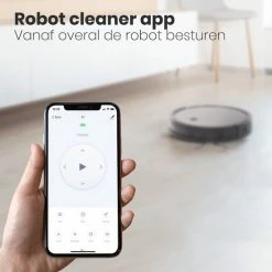 Auronic WiFi Robot Stofzuiger - 1400Pa - Dweilfunctie - Draadloos - Automatisch Laadstation - Stof Tot Hondenhaar - Zwart Met Oranje Accenten -SolisVac Plus Shop 550x550 908