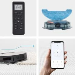 Auronic WiFi Robot Stofzuiger - 1400Pa - Dweilfunctie - Draadloos - Automatisch Laadstation - Stof Tot Hondenhaar - Zwart Met Oranje Accenten -SolisVac Plus Shop 550x550 915