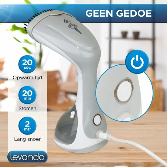 Levanda Kledingstomer - Handstomer Kleding - Stoomreiniger Stoomapparaat Kleding - Garment Steamer Kleding Stomer 5 Levanda Kledingstomer - Handstomer Kleding - Stoomreiniger Stoomapparaat Kleding - Garment Steamer Kleding Stomer - Afbeelding 5