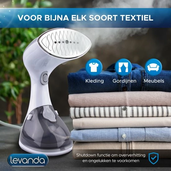 Levanda Kledingstomer - Handstomer Kleding - Stoomreiniger Stoomapparaat Kleding - Garment Steamer Kleding Stomer 7 Levanda Kledingstomer - Handstomer Kleding - Stoomreiniger Stoomapparaat Kleding - Garment Steamer Kleding Stomer - Afbeelding 7