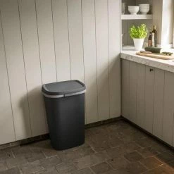 Curver Mistral Flat Prullenbak - 50L - Antraciet - Recycled Kunststof -SolisVac Plus Shop 550x550 942