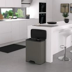 Curver Deco Bin Prullenbak - 65L - Rechthoekig - Cool Grey 14 Curver Deco Bin Prullenbak - 65L - Rechthoekig - Cool Grey -SolisVac Plus Shop 550x550 976