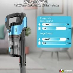 Sanbo Draadloze Steelstofzuiger Air Pro Max 9000 Series V2 - Incl. Ophangsysteem - Zakloos - Draadloos - 4 In 1 - Turbostand -SolisVac Plus Shop 550x550 991