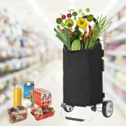 ShoppingCruiser® ‘Foldable’ Boodschappentrolley | Opvouwbare Boodschappenwagen |Afneembare Boodschappentas | Koelvak | Zwart 16 ShoppingCruiser® ‘Foldable’ Boodschappentrolley | Opvouwbare Boodschappenwagen |Afneembare Boodschappentas | Koelvak | Zwart -SolisVac Plus Shop 550x552 10