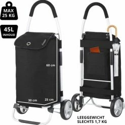 ShoppingCruiser® ‘Foldable’ Boodschappentrolley | Opvouwbare Boodschappenwagen |Afneembare Boodschappentas | Koelvak | Zwart 18 ShoppingCruiser® ‘Foldable’ Boodschappentrolley | Opvouwbare Boodschappenwagen |Afneembare Boodschappentas | Koelvak | Zwart -SolisVac Plus Shop 550x552 11