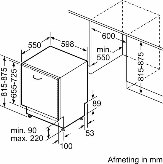 Bosch SMV4HAX40N - Serie 4 - Vaatwasser - Inbouw 11 Bosch SMV4HAX40N - Serie 4 - Vaatwasser - Inbouw - Afbeelding 11