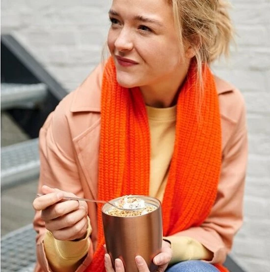 Mepal – Isoleer Lunchpot Ellipse – Houdt Je Eten 6-8 Uur Warm En 12 Uur Koud – Rose Gold – 2 Compartimenten – Soep Beker To Go – Yoghurt Beker Muesli - Thermos Lunchbox 3 Mepal – Isoleer Lunchpot Ellipse – Houdt Je Eten 6-8 Uur Warm En 12 Uur Koud – Rose Gold – 2 Compartimenten – Soep Beker To Go – Yoghurt Beker Muesli - Thermos Lunchbox - Afbeelding 3