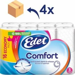 Edet Comfort - 3-laags Wc Papier - 64 Rollen 5 Edet Comfort - 3-laags Wc Papier - 64 Rollen -SolisVac Plus Shop 550x553 5