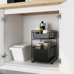 BROËL Organizer – Ladekast - Opbergrek - Aanrecht Organiser – Keuken Organizers - Ladeblok - Kast Organizer - Organizer Lade - Zwart - Ladesysteem - Gootsteen Organizer - Gootsteenkast Organizer - Keukenrek - Tweelaags – Metaal – Antislip 13 BROËL Organizer – Ladekast - Opbergrek - Aanrecht Organiser – Keuken Organizers - Ladeblok - Kast Organizer - Organizer Lade - Zwart - Ladesysteem - Gootsteen Organizer - Gootsteenkast Organizer - Keukenrek - Tweelaags – Metaal – Antislip -SolisVac Plus Shop 550x553 6