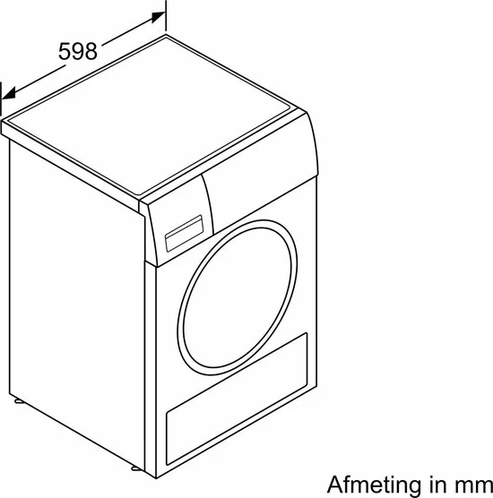 Bosch WTH83001FG - Serie 4 - Warmtepompdroger - NL/FR 9 Bosch WTH83001FG - Serie 4 - Warmtepompdroger - NL/FR - Afbeelding 9