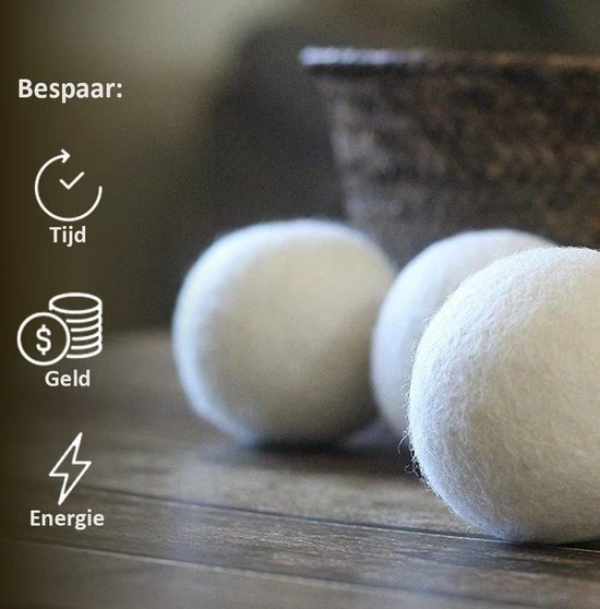 Droger Ballen Wol - Wasdroger Herbruikbare Wollen Droger Ballen - Droogballen Voor Snellere Droogtijd- Set 6 Stuks - Swilix 3 Droger Ballen Wol - Wasdroger Herbruikbare Wollen Droger Ballen - Droogballen Voor Snellere Droogtijd- Set 6 Stuks - Swilix - Afbeelding 3