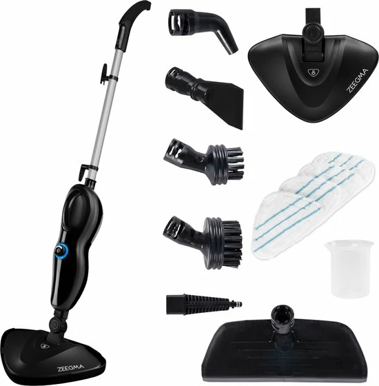 Zeegma Puur - 2in1 Stoomreiniger Handstomer - 1500Watt - 15in1 - Vloerreiniger 1 Zeegma Puur - 2in1 Stoomreiniger Handstomer - 1500Watt - 15in1 - Vloerreiniger
