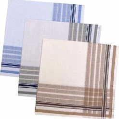 Fako Fashion® - Heren Zakdoeken - Zakdoek - 100% Katoen - 40x40cm - Serie 8 - 3 Stuks