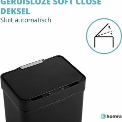 Homra Nexo Afvalscheiding Sensor Prullenbak Zwart 72 Liter - 3 Vakken - 2x12L+48L - Infrarood Sensor - Design Trio Afvalemmer - Afvalscheidingsprullenbak - Keuken Afvalemmer - Recycle Afvalbak - Hygiënisch - Kantoor Vuilbak - Elektrisch - Vuilnisbak 19 Homra Nexo Afvalscheiding Sensor Prullenbak Zwart 72 Liter - 3 Vakken - 2x12L+48L - Infrarood Sensor - Design Trio Afvalemmer - Afvalscheidingsprullenbak - Keuken Afvalemmer - Recycle Afvalbak - Hygiënisch - Kantoor Vuilbak - Elektrisch - Vuilnisbak -SolisVac Plus Shop 550x566