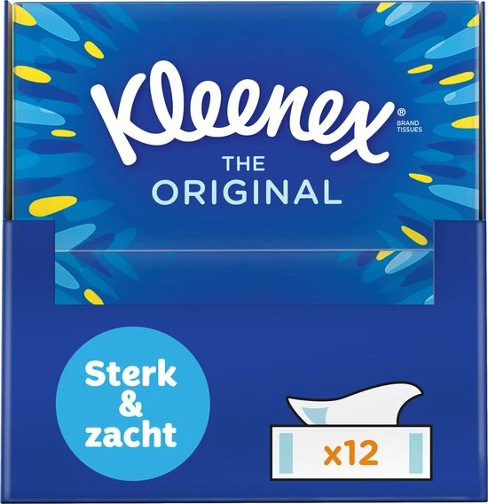 Kleenex Tissues - The Original - Voordeelverpakking - 12 X 72 Stuks = 864 Zakdoekjes 1 Kleenex Tissues - The Original - Voordeelverpakking - 12 X 72 Stuks = 864 Zakdoekjes