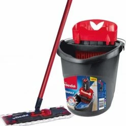 Vileda UltraMax Power 2in1 - Complete Set - Vlakke Microvezelmop + Emmer Met Pers -SolisVac Plus Shop 550x572 2