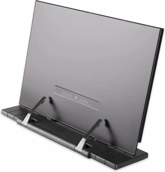 Soothe 7-Traps Verstelbare Boekenstandaard – Kookboekstandaard – Boekenhouder – Tablethouder – Documentenhouder – Zwart Metaal 1 Soothe 7-Traps Verstelbare Boekenstandaard – Kookboekstandaard – Boekenhouder – Tablethouder – Documentenhouder – Zwart Metaal