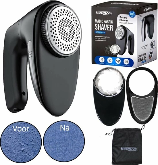 Beepro® Elektrische Pluizenverwijderaar - Ontpluizer - Draadloos En Oplaadbaar - Zwart 1 Beepro® Elektrische Pluizenverwijderaar - Ontpluizer - Draadloos En Oplaadbaar - Zwart