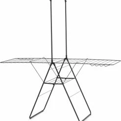 Brabantia HangOn Droogrek Inklapbaar - 25 Meter - Met Stang - Matt Black -SolisVac Plus Shop 550x574 5