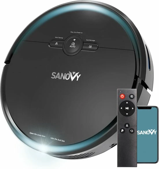 Sanovy 3 In 1 Robotstofzuiger Met Dweilfunctie - 1800 PA- Automatische Laadstation - Dweilrobot – App 1 Sanovy 3 In 1 Robotstofzuiger Met Dweilfunctie - 1800 PA- Automatische Laadstation - Dweilrobot – App