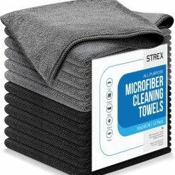 Strex Microvezeldoekjes - 12 Stuks 30 X 30 Cm - Wasbaar - Schoonmaakdoekjes - Schoonmaak / Auto